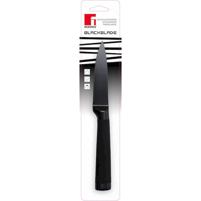Нож кухонный для чистки овощей BERGNER Blackblade 87.5мм (BG-8771)