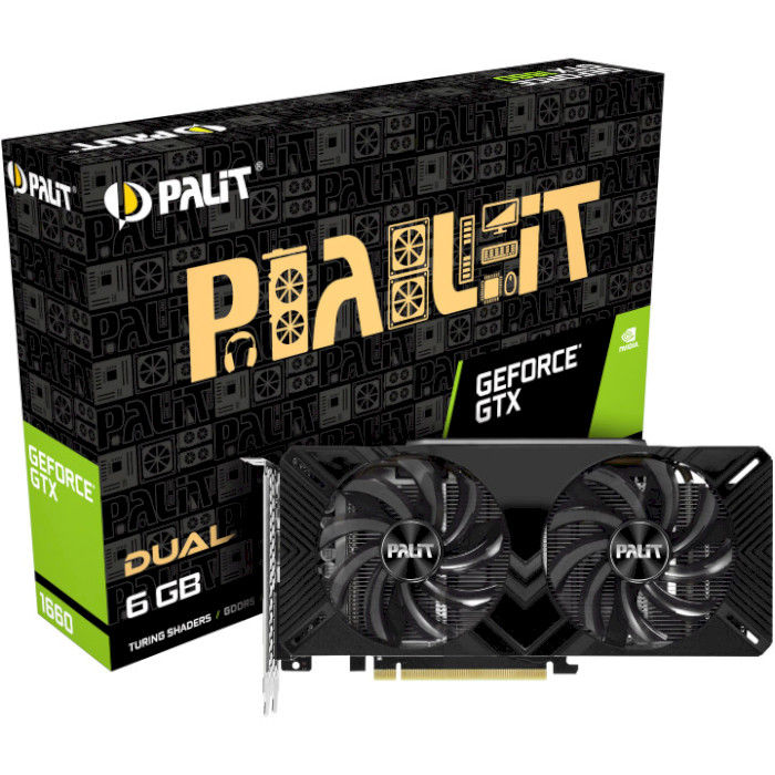 Відеокарта PALIT GeForce GTX 1660 Dual (NE51660018J9-1161C)