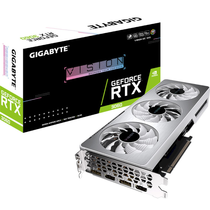 Відеокарта GIGABYTE GeForce RTX 3060 Vision OC 12G V2 LHR (GV-N3060VISION OC-12GD REV.2.0)