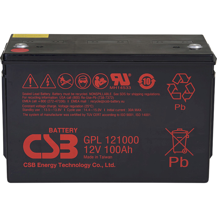 Акумуляторна батарея CSB GPL121000 (12В, 100Агод)