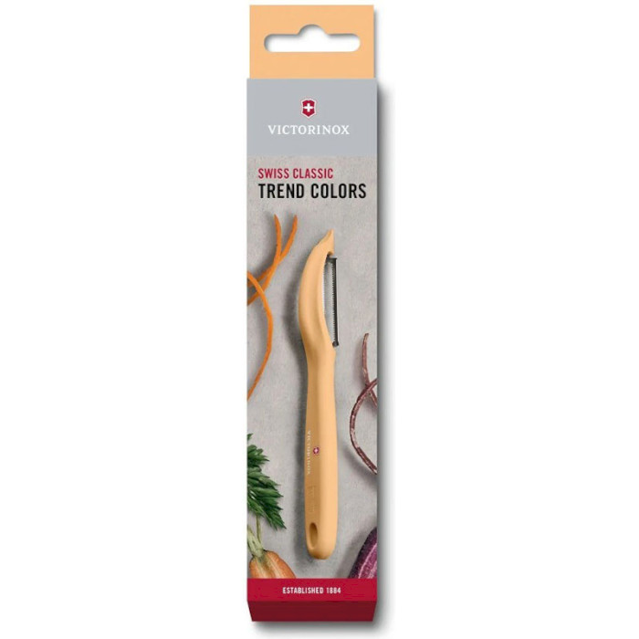 Овощечистка VICTORINOX Swiss Classic Trend Colors Universal Peeler Light Orange 212мм (7.6075.92)