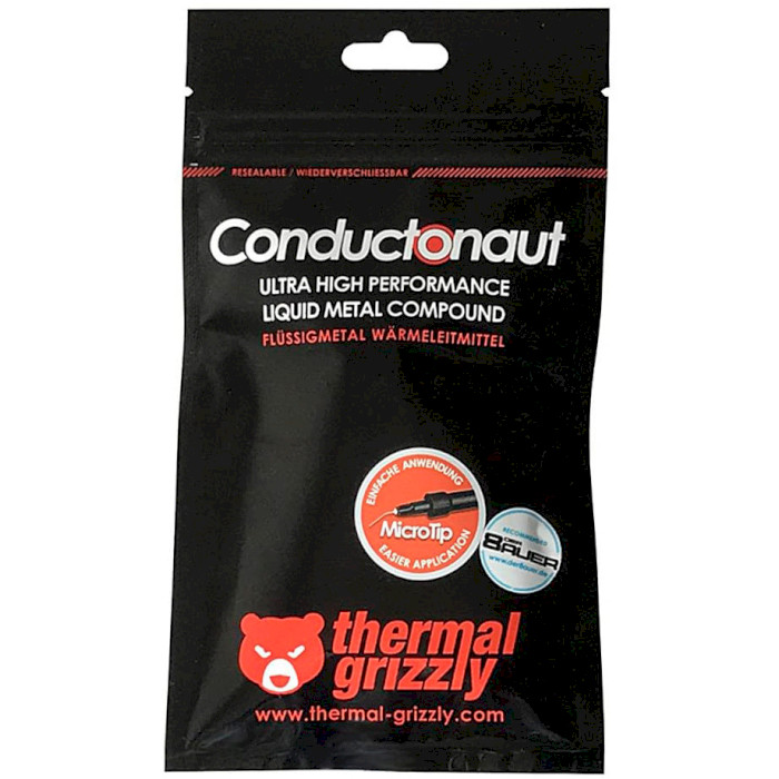 Термопаста THERMAL GRIZZLY Conductonaut 1g (TG-C-001-R)