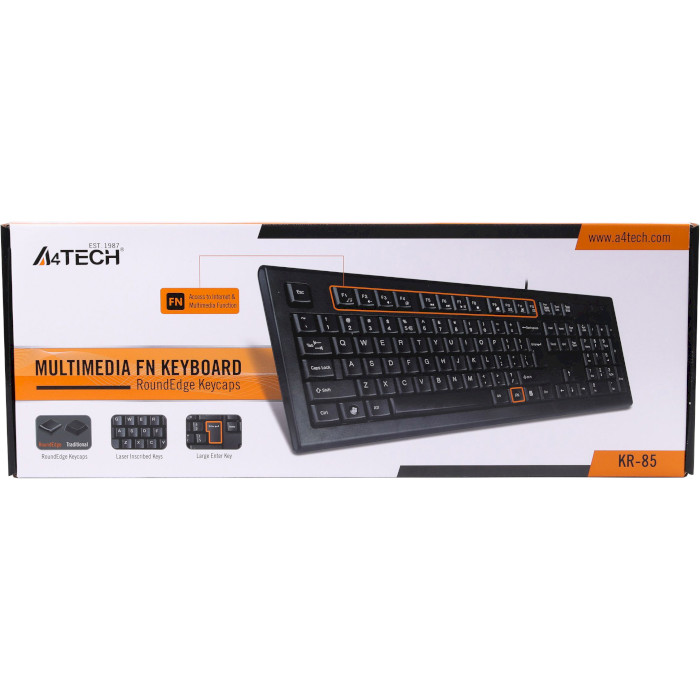 Клавиатура A4TECH KR-85 USB Black