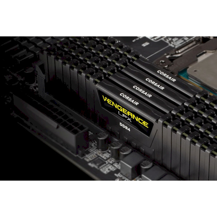 Модуль пам'яті CORSAIR Vengeance LPX Black DDR4 3600MHz 16GB Kit 2x8GB (CMK16GX4M2D3600C18)