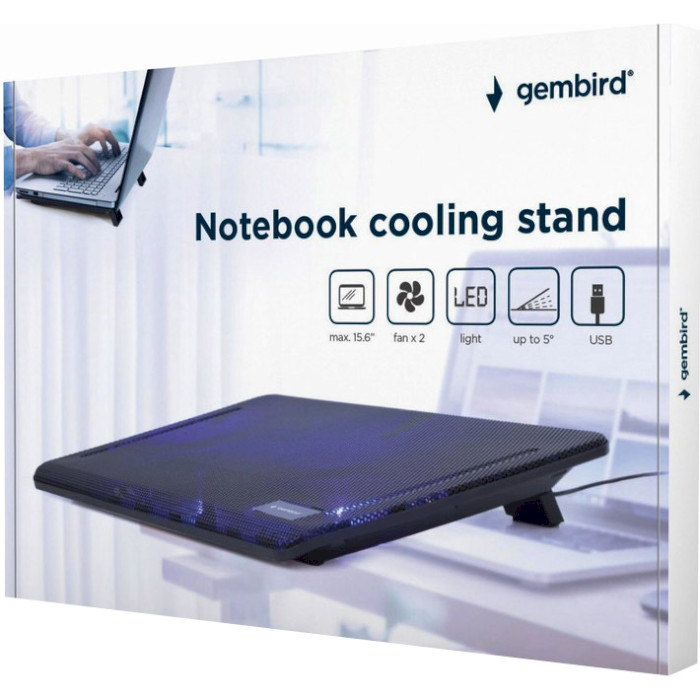 Подставка для ноутбука GEMBIRD NBS-2F15-01