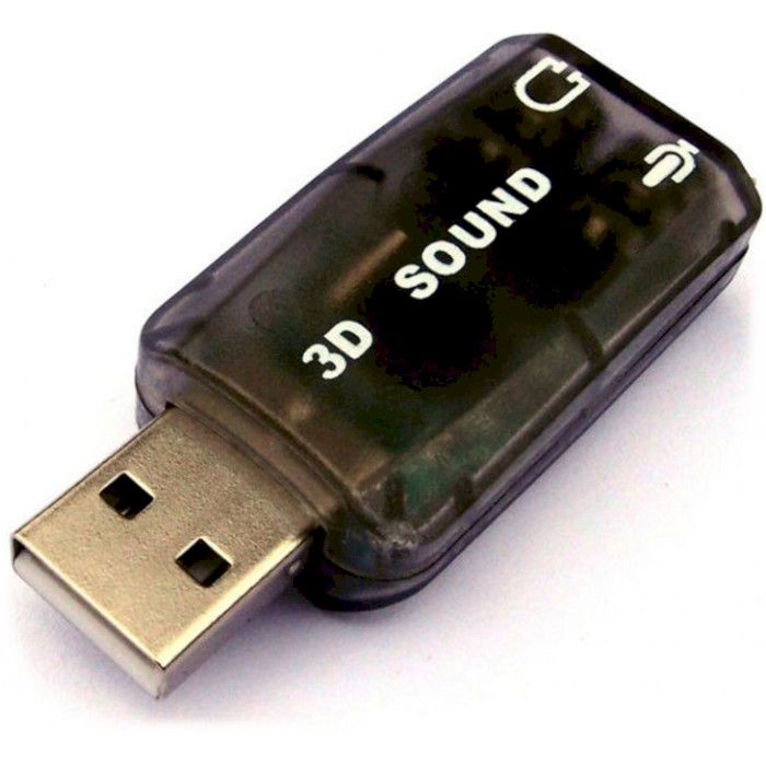 Зовнішня звукова карта DYNAMODE 3D Sound 5.1 USB2.0 Dark Gray