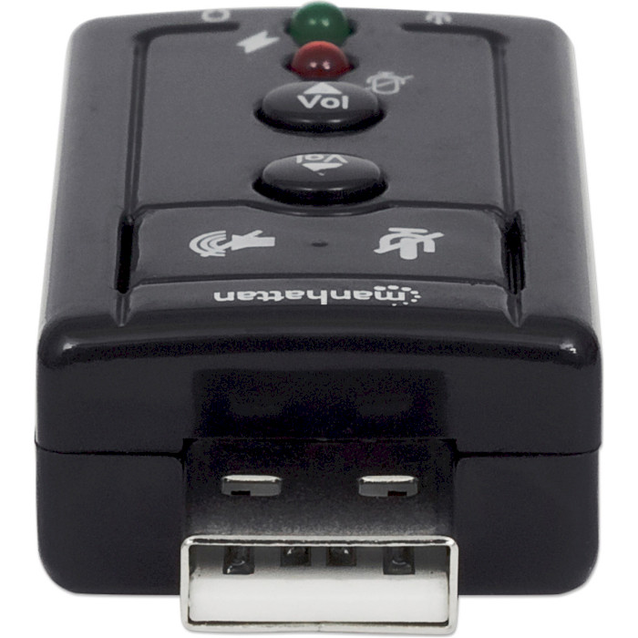 Внешняя звуковая карта MANHATTAN USB 3D 7.1 Surround (152341)