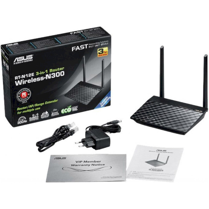 Wi-Fi роутер ASUS RT-N12E (90-IG29002M03-3PA0-)