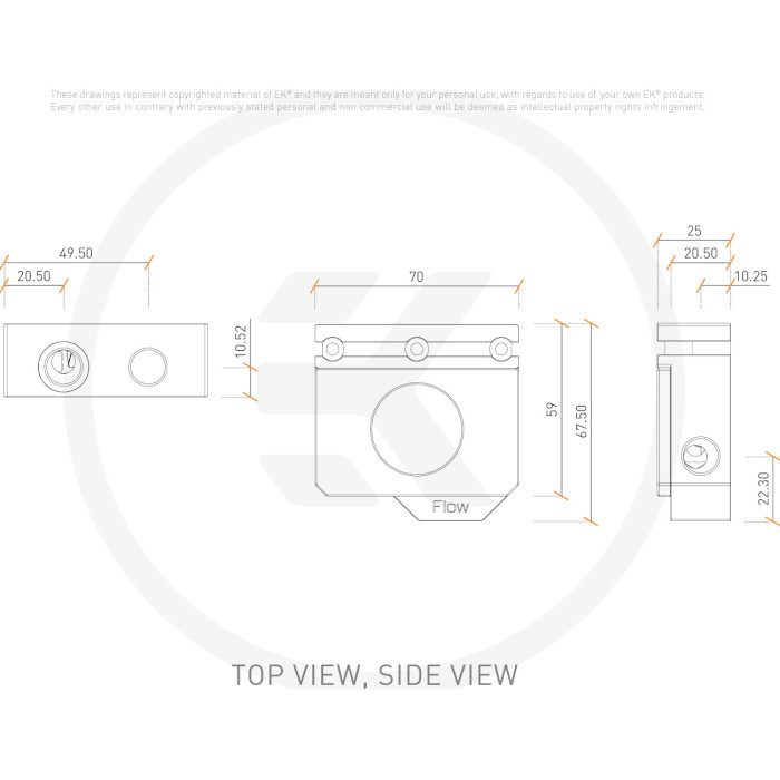 Индикатор потока EKWB EK-Quantum Scalar Flow Indicator Bottom-To-Top D-RGB Black (3831109829738)