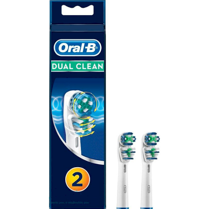 Насадка для зубной щётки BRAUN ORAL-B Dual Clean EB417 2шт (64711700)