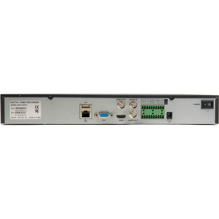 Відеореєстратор мережевий 16-канальний POWERPLANT NVR4116ECO