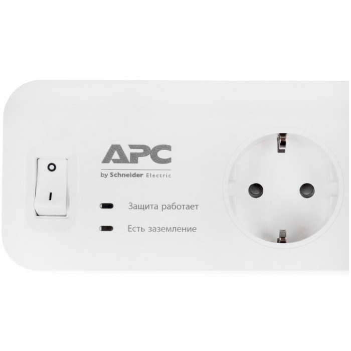 Мережевий фільтр APC Essential SurgeArrest White, 5 розеток, 1.8м (PM5-RS)