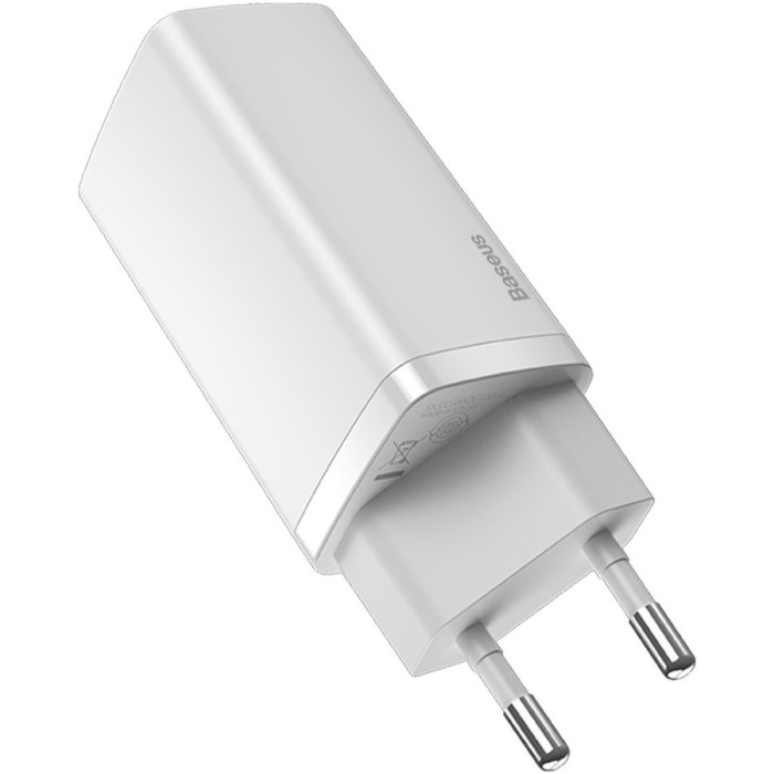 Зарядний пристрій BASEUS GaN2 Lite Quick Charger C+U 65W White (CCGAN2L-B02)