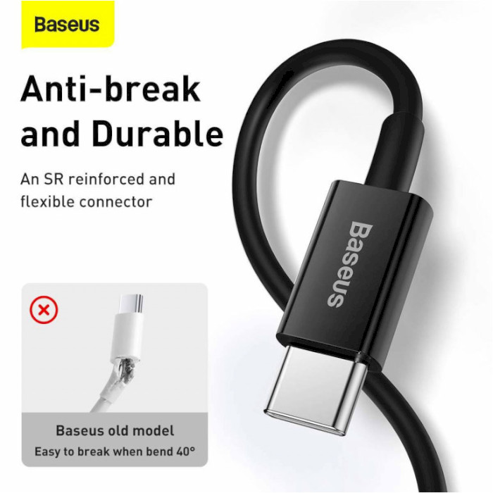 Кабель BASEUS Superior Series Fast Charging Data Cable Type-C to iP PD 20W 2м Black (CATLYS-C01)