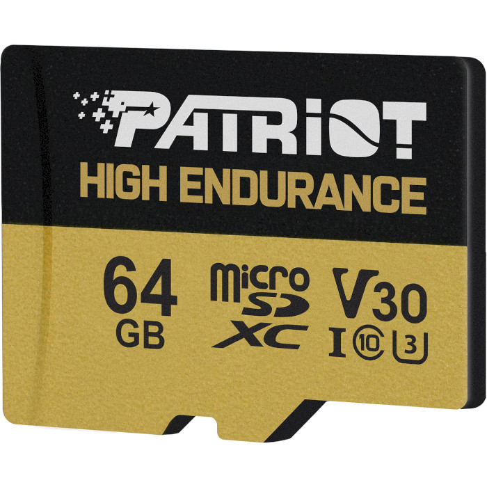 Карта пам'яті PATRIOT microSDXC EP 64GB UHS-I U3 V30 Class 10 + SD-adapter (PEF64GE31MCH)