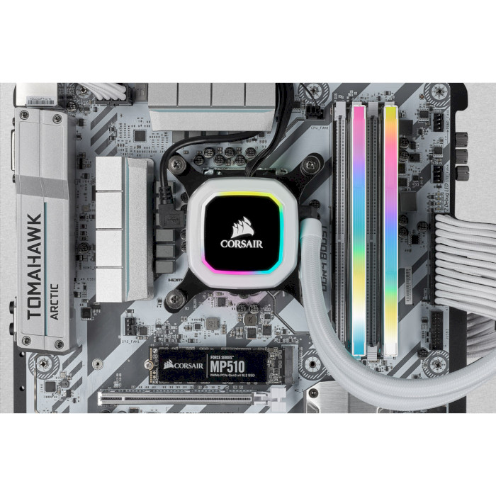 Модуль памяти CORSAIR Vengeance RGB Pro SL White DDR4 3600MHz 16GB Kit 2x8GB (CMH16GX4M2D3600C18W)