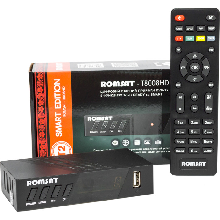 Ресивер цифрового ТВ ROMSAT T8008HD