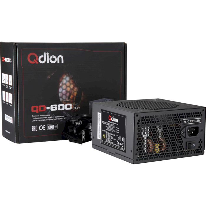 Блок питания 600W QDION QD-600DS 80+