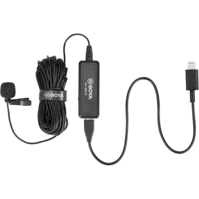 Мікрофон-петличка BOYA BY-DM10 Digital Lavalier Microphone Lightning/Type-A