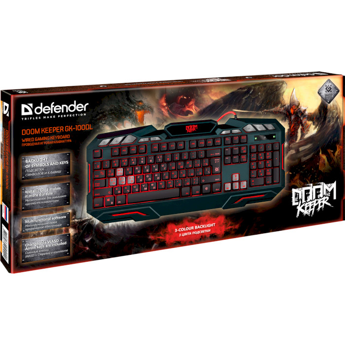 Клавіатура DEFENDER Doom Keeper GK-100DL (45100)