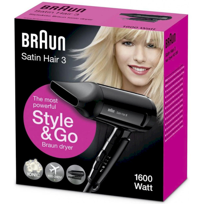 Фен BRAUN Satin-Hair 3 HD350 Style&Go (81475789)