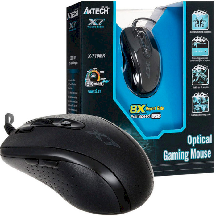 Мышь игровая A4TECH X7 X-710MK
