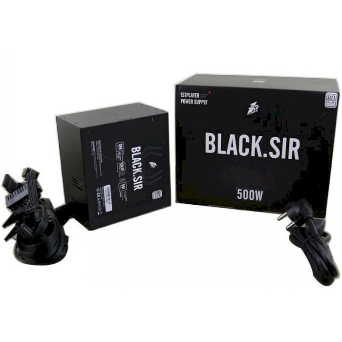 Блок питания 500W 1STPLAYER Black Sir PS-500BS Bulk