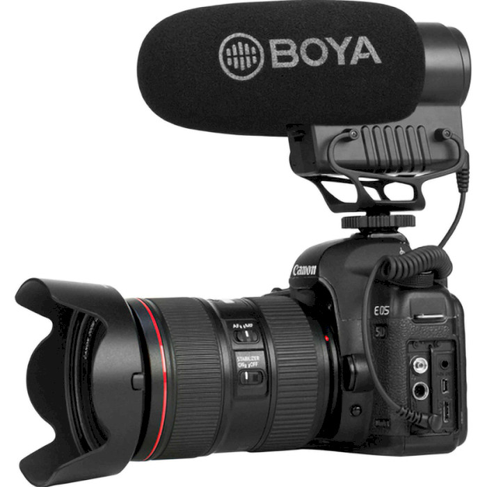 Мікрофон накамерний BOYA BY-BM3051S Camera-Mount Mono/Stereo Shotgun Microphone