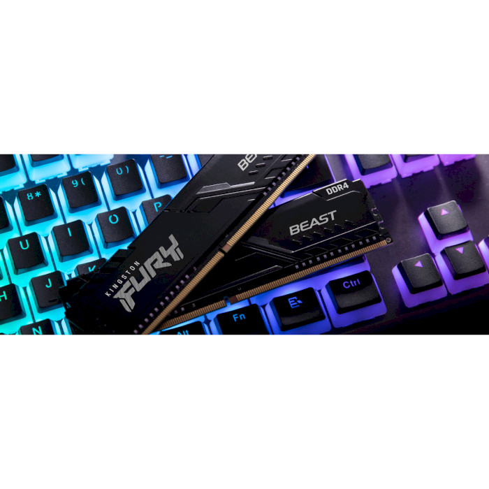 Модуль памяти KINGSTON FURY Beast DDR4 3200MHz 8GB Kit 2x4GB (KF432C16BBK2/8)