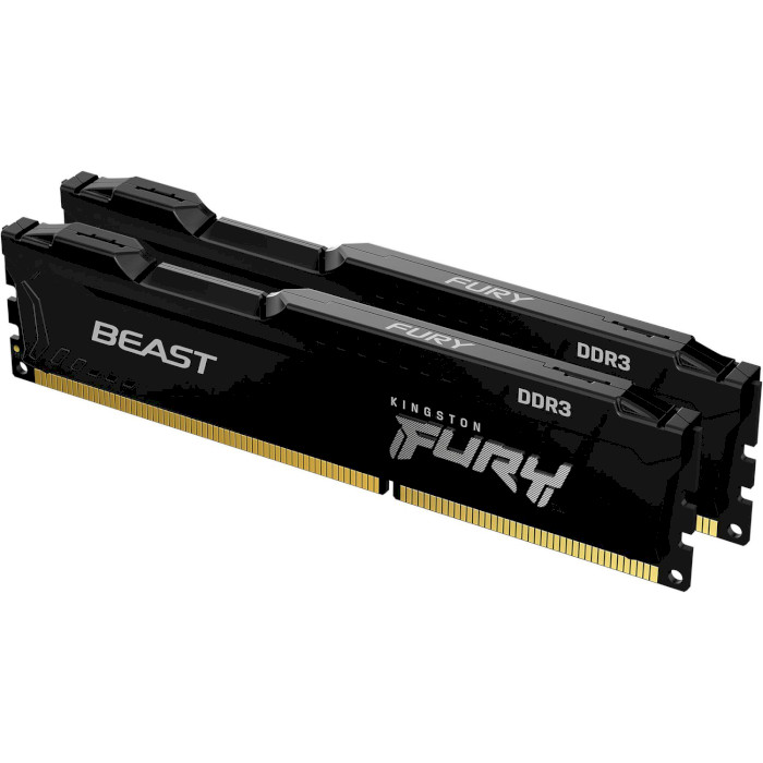 Модуль памяти KINGSTON FURY Beast Black DDR3 1600MHz 8GB Kit 2x4GB (KF316C10BBK2/8)