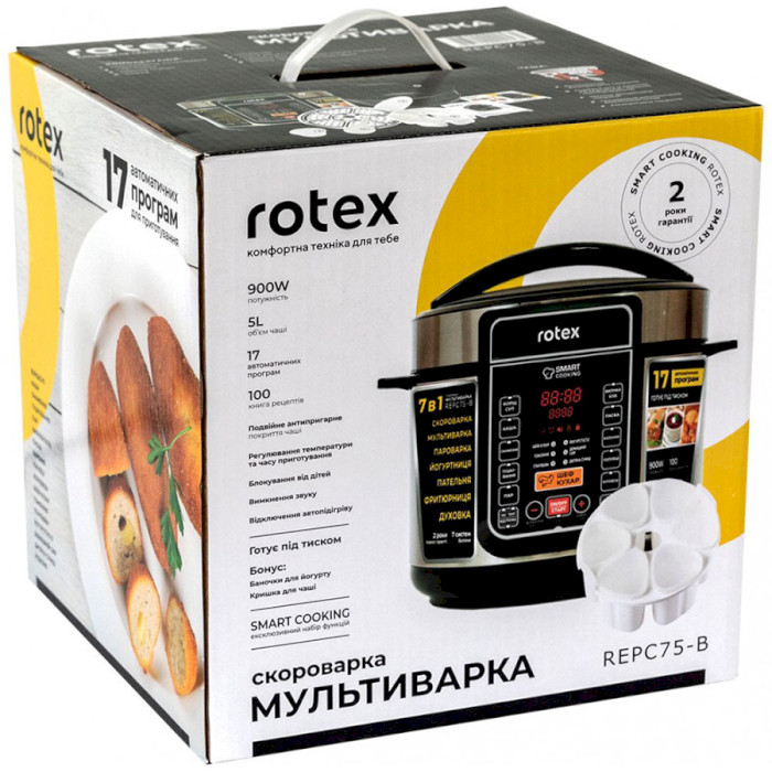 Мультиварка-скороварка ROTEX REPC75-B