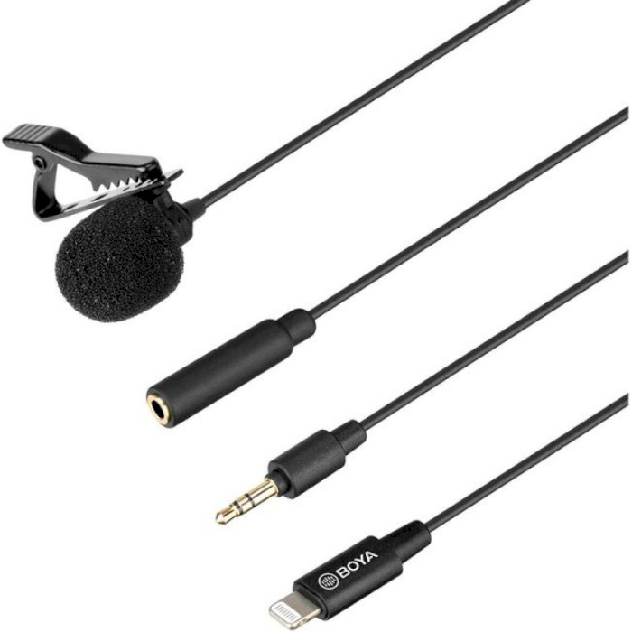 Мікрофон-петличка BOYA BY-M2 Clip-on Lavalier Microphone for iOS devices
