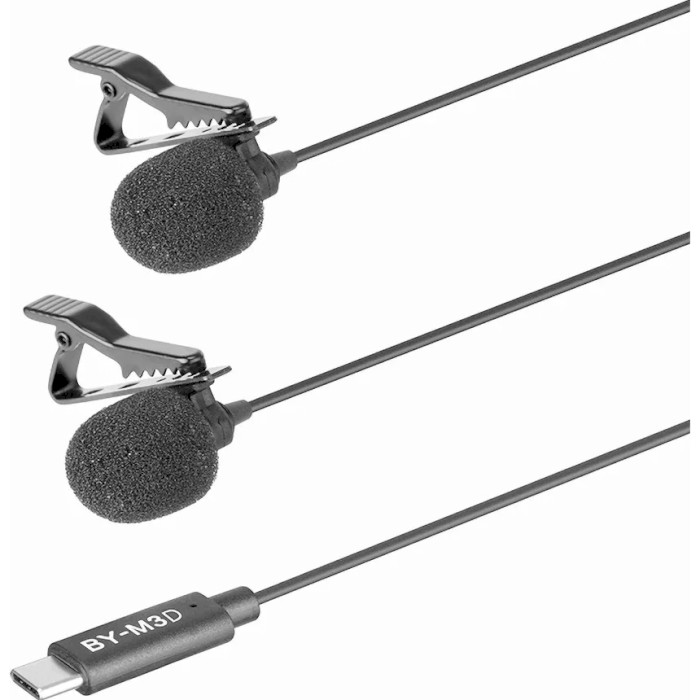 Микрофон-петличка BOYA BY-M3D Digital Dual Lavalier Microphones