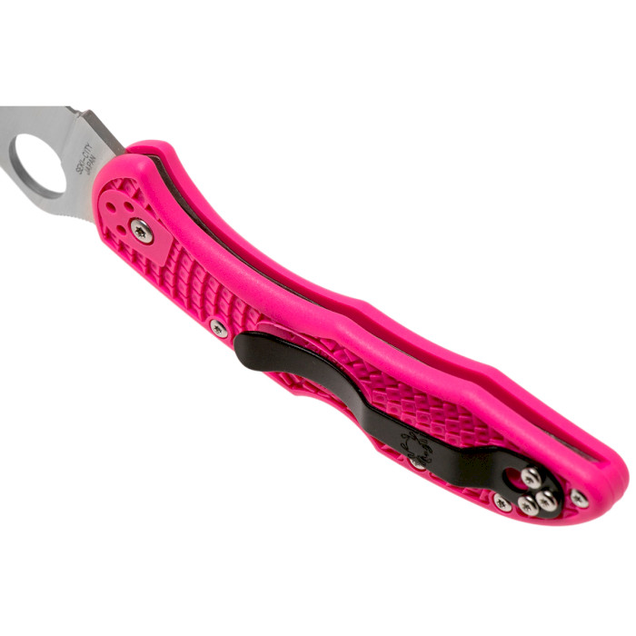 Складаний ніж SPYDERCO Delica 4 Flat Ground Pink (C11FPPNS30V)