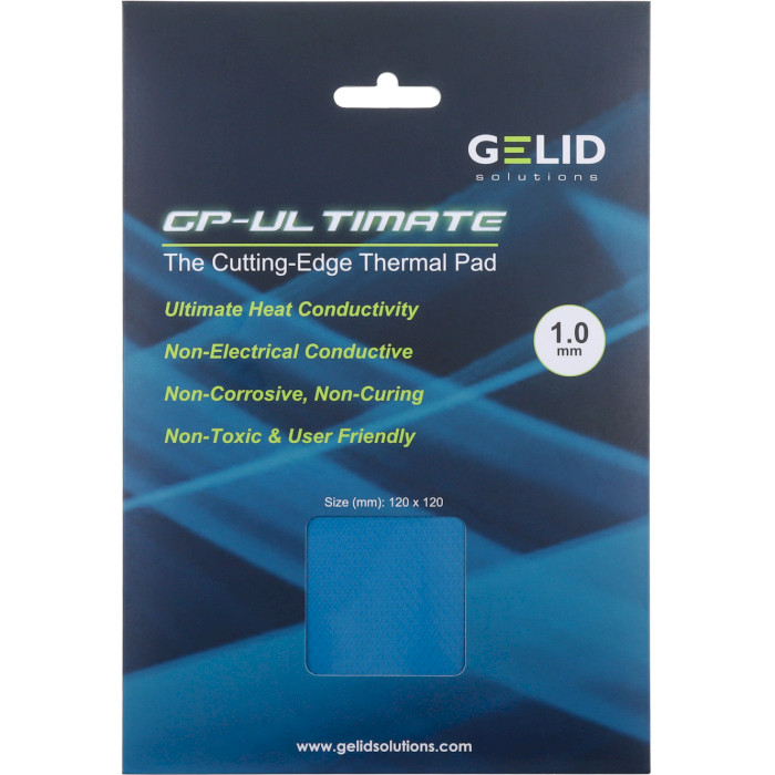 Термопрокладка GELID SOLUTIONS GP-Ultimate Thermal Pad 120x120x1.0mm (TP-GP04-S-B)