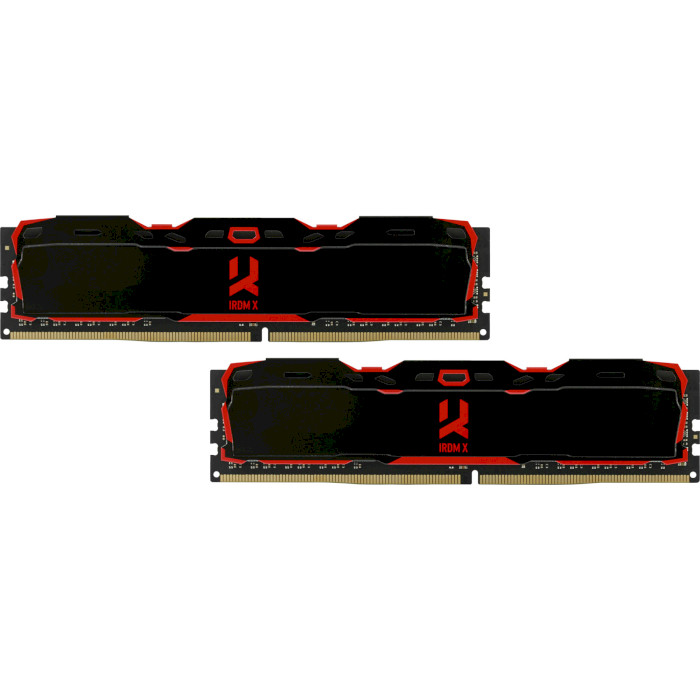 Модуль пам'яті GOODRAM IRDM X Black DDR4 3200MHz 32GB Kit 2x16GB (IR-X3200D464L16A/32GDC)