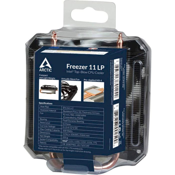 Кулер для процесора ARCTIC Freezer 11 LP (UCACO-P2000000-BL)