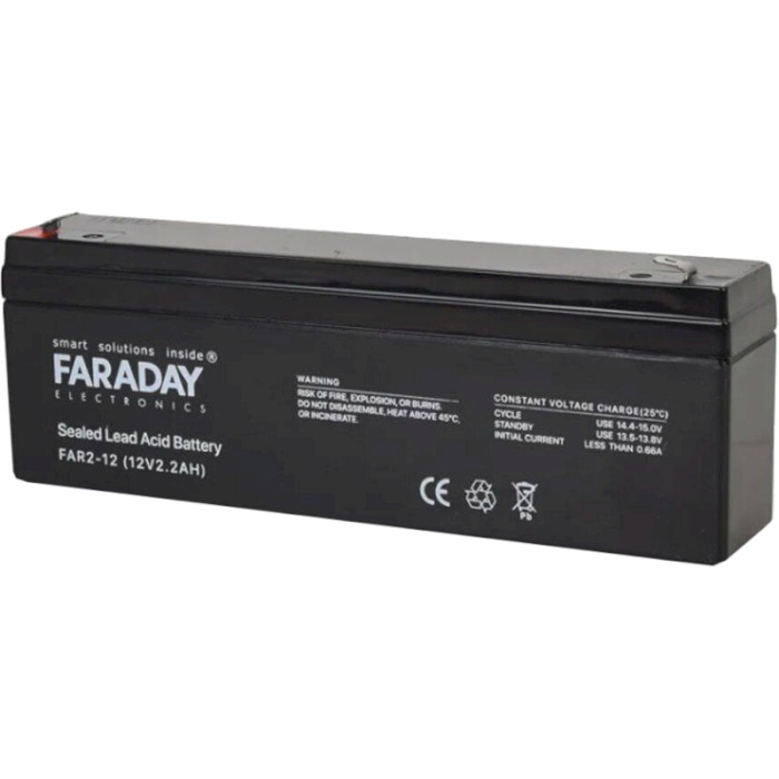 Акумуляторна батарея FARADAY FAR2-12 (12В, 2Агод)