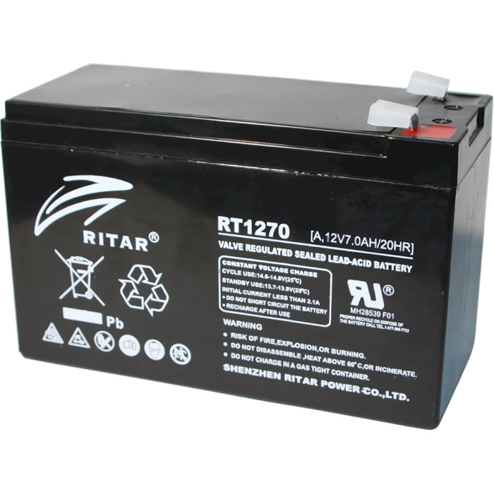 Акумуляторна батарея RITAR RT1270AB (12В, 7Агод)