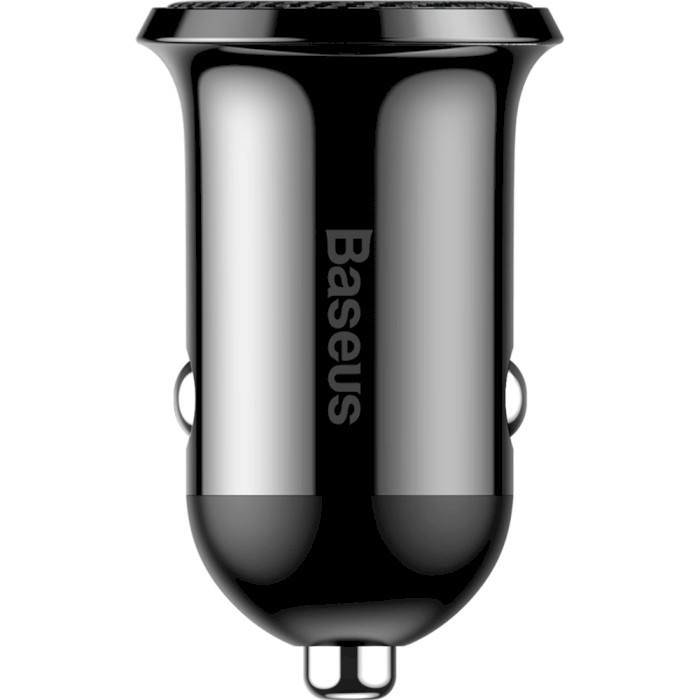 Автомобильное зарядное устройство BASEUS Grain Pro Car Charger Dual USB 4.8A Black (CCALLP-01)