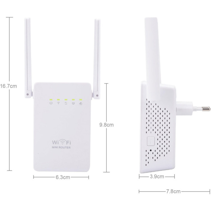 Wi-Fi репитер PIX-LINK LV-WR02ES