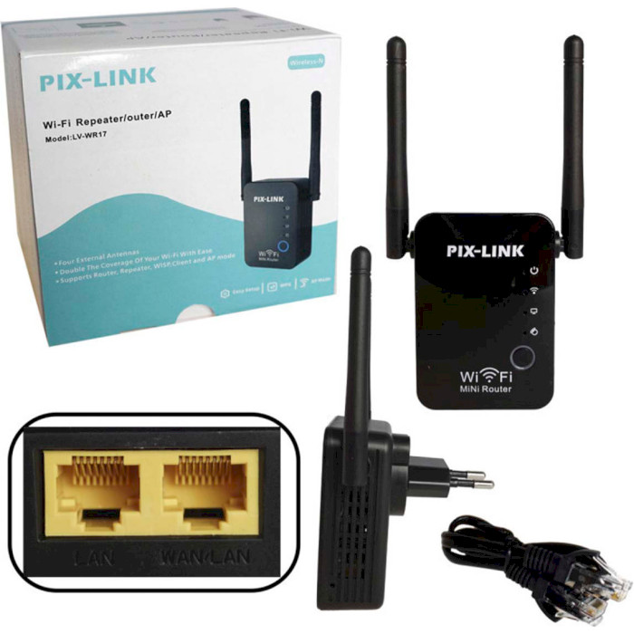 Wi-Fi репітер PIX-LINK LV-WR17