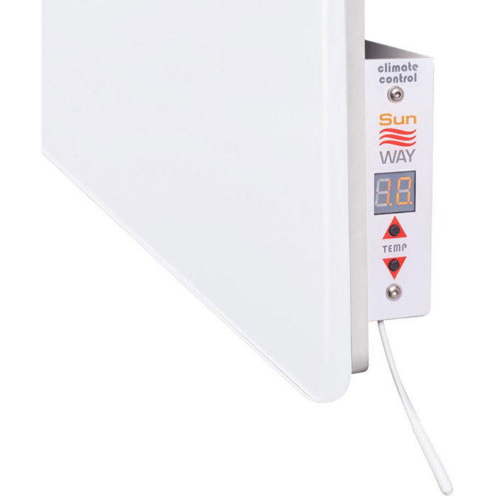 Полотенцесушитель электрический с терморегулятором SUNWAY SWGT-RA-400-9003 White