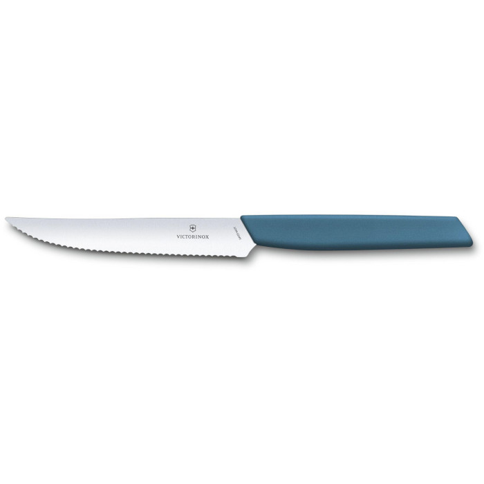 Ніж кухонний для стейку VICTORINOX SwissModern Steak Blue 120мм (6.9006.12W2)