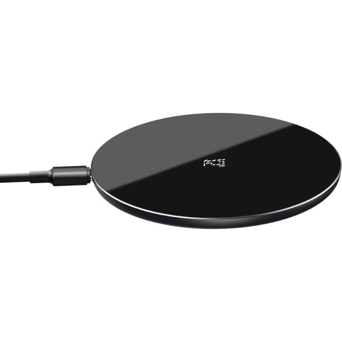 Бездротовий зарядний пристрій BASEUS Simple Wireless Charger 15W Updated Version Black (WXJK-B01)