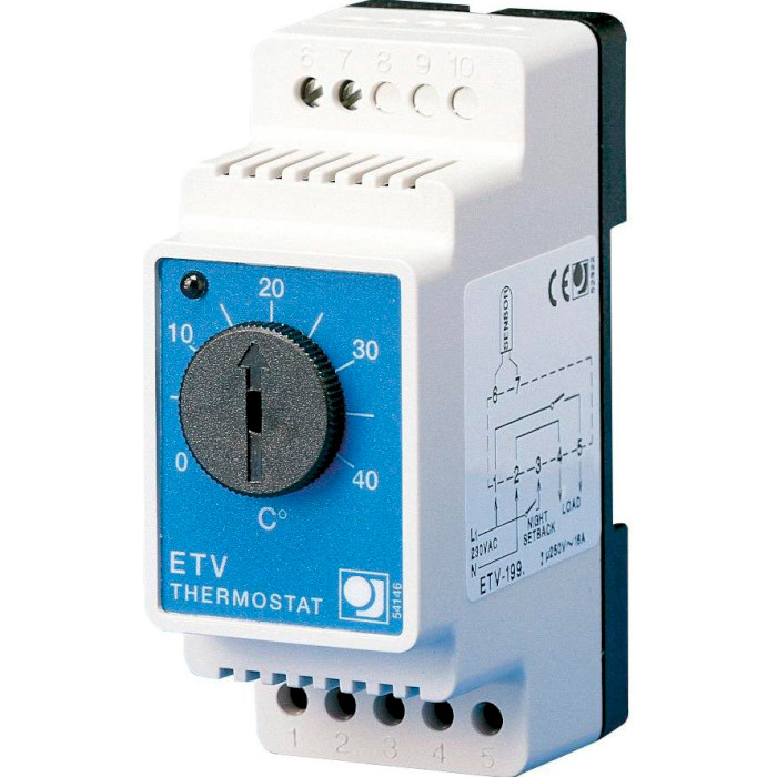 Терморегулятор на DIN-рейку OJ ELECTRONICS ETV-1999 (000001560)