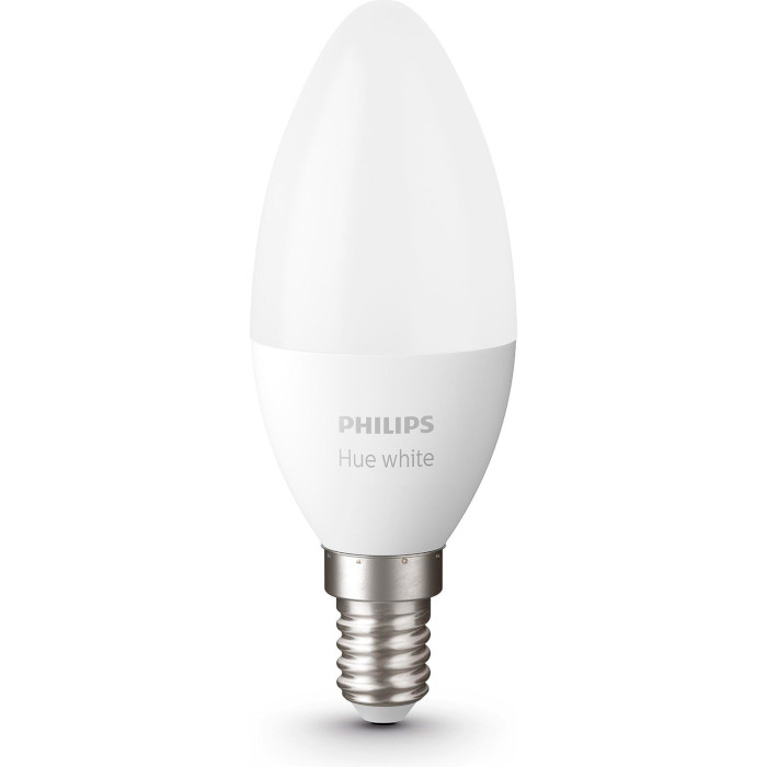 Умная лампа PHILIPS HUE White E14 5.5W 2700K 2шт (929002039904)