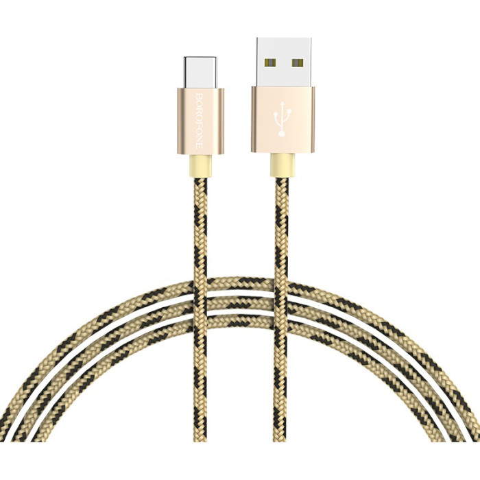 Кабель BOROFONE BX24 Ring Current USB-C 1м Gold