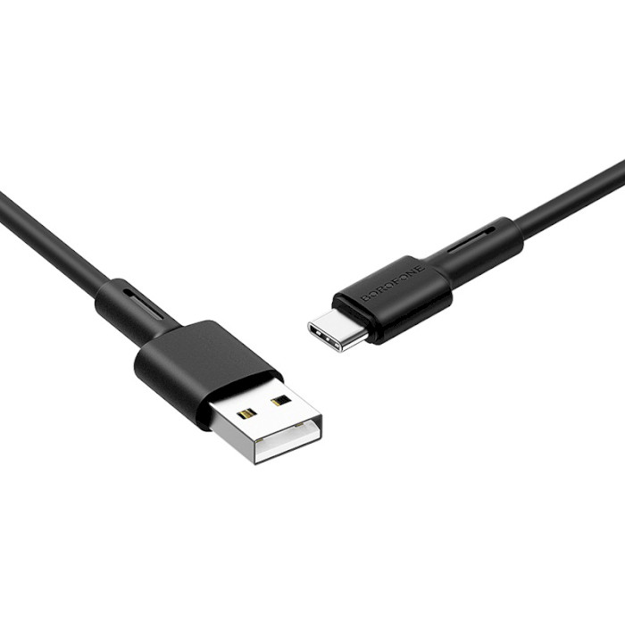 Кабель BOROFONE BX31 Soft Silicone USB-C 1м Black