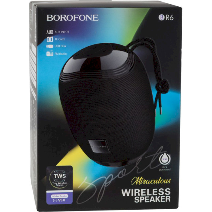 Портативна колонка BOROFONE BR6 Miraculous Black